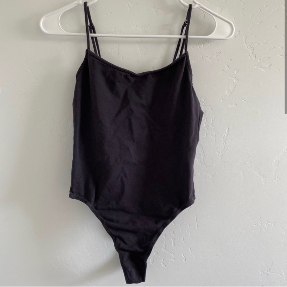 Cozeco black spaghetti strap body suit
